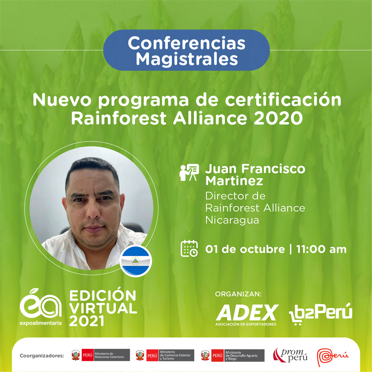  Rainforest Alliance presentará su Nuevo Programa de Certificación en Expoalimentaria 2021