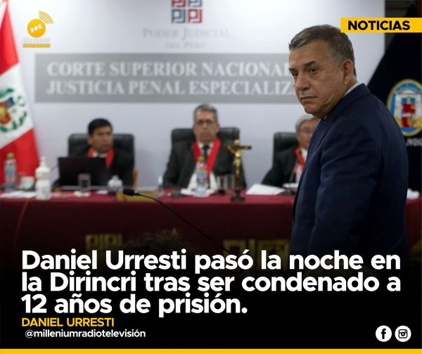  ? Daniel Urresti pasó la noche en la Dirincri tras ser condenado a 12 años de prisión.