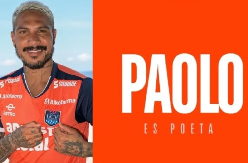  Qué lindo le queda el naranja: Paolo Guerrero posó por primera vez con la camiseta de César Vallejo